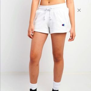 Champion Reverse Weave Shorts - Pink with flowers; Size Small